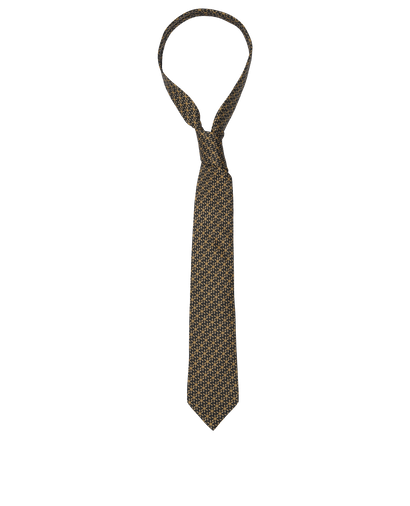 Hermes Geometric Printed Tie, front view